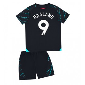 Baby Fußballbekleidung Manchester City Erling Haaland #9 3rd Trikot 2023-24 Kurzarm (+ kurze hosen)